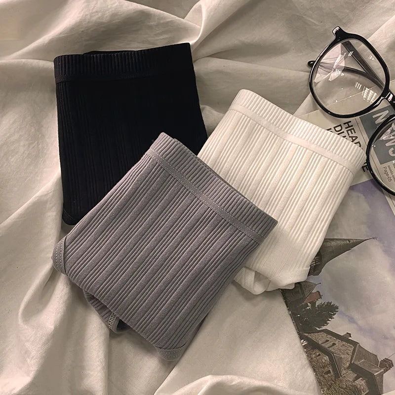 Lot 3 Culottes Coton Femme - Slips Couleur Unie Doux Confortables | Lingerie Sexy Intimates