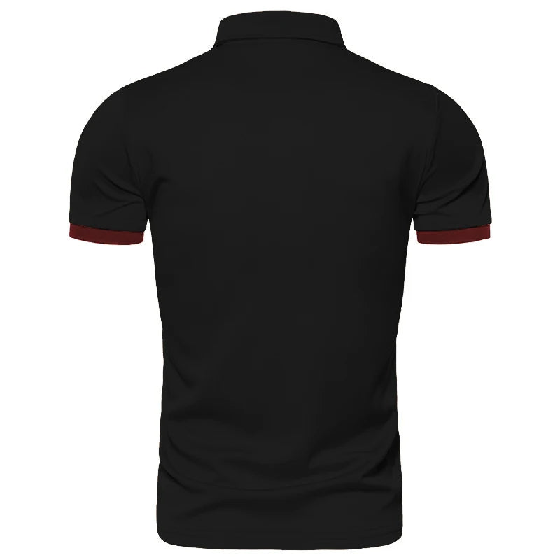 Polo Homme Couleur Unie Basique - Respirant Confortable Printemps Été
