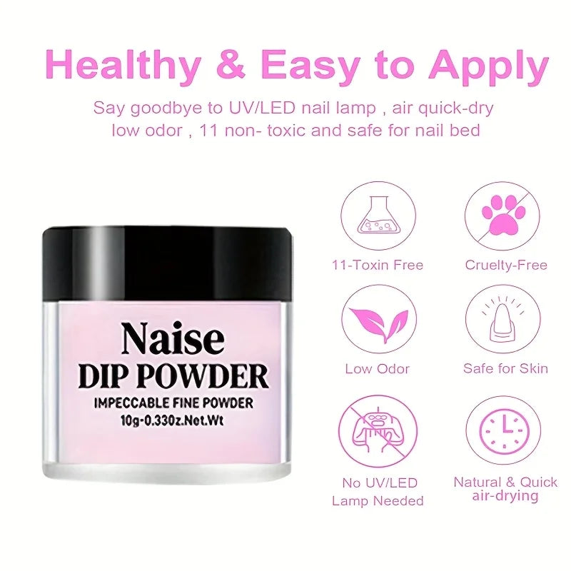 Poudre Acrylique Macaron 10g - Rose Violet Bleu Cristal Résine Ongles Séchage Rapide Vernis Longue Durée Sans Parfum