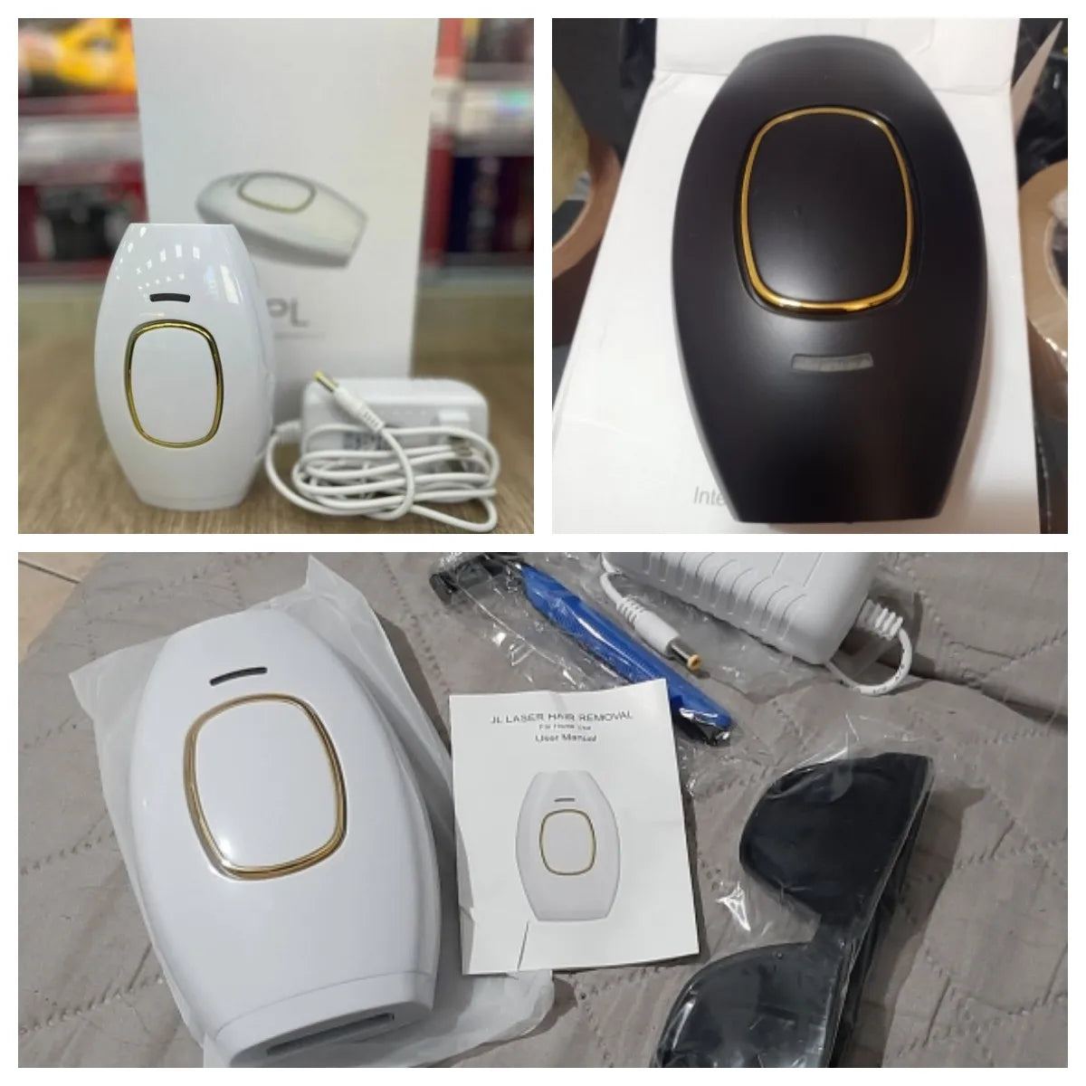 Épilateur IPL Laser Femme 500,000 Flashs - Épilation Permanente Indolore Corps Visage Bikini