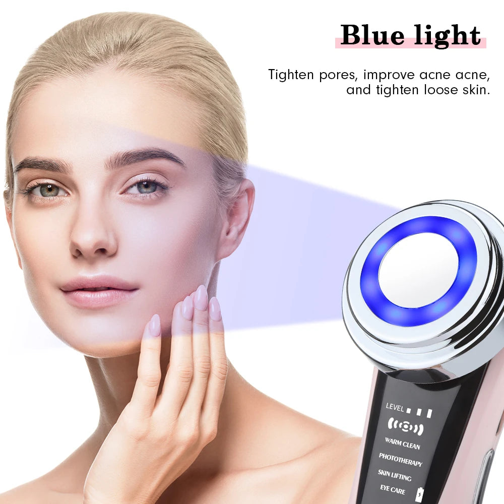 Appareil Beauté EMS Micro Courant Lifting Visage - LED Vibration Anti-Rides