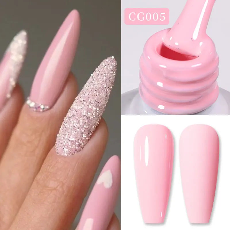 Vernis Gel BORN PRETTY Noir Jelly Nude 10ml - 74 Couleurs Translucide Semi-Permanent UV LED Nail Art DIY Maison