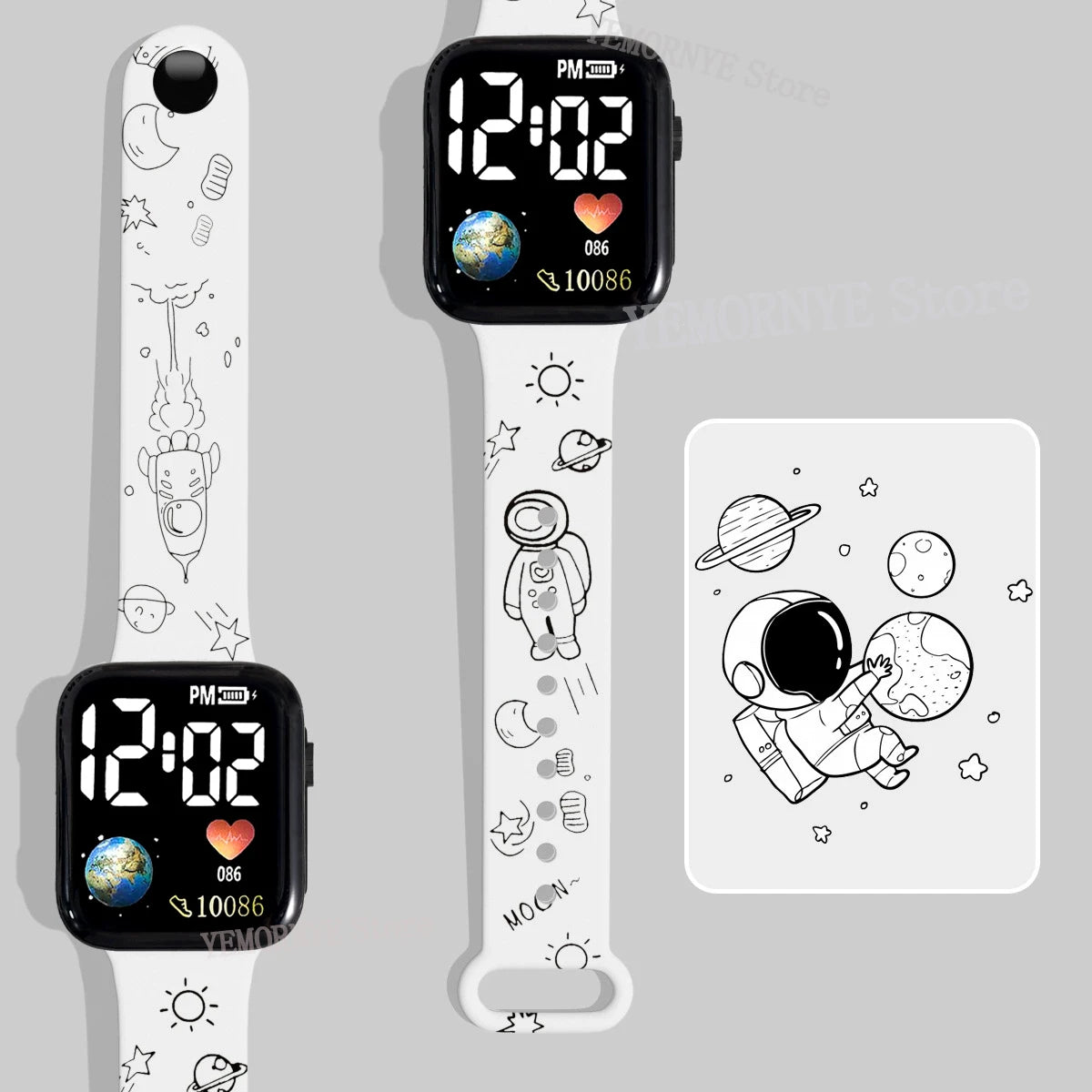 Montre Digitale Enfant Disney Stitch & Lio - LED Cartoon Imprimé Cadeau Anniversaire Jouet