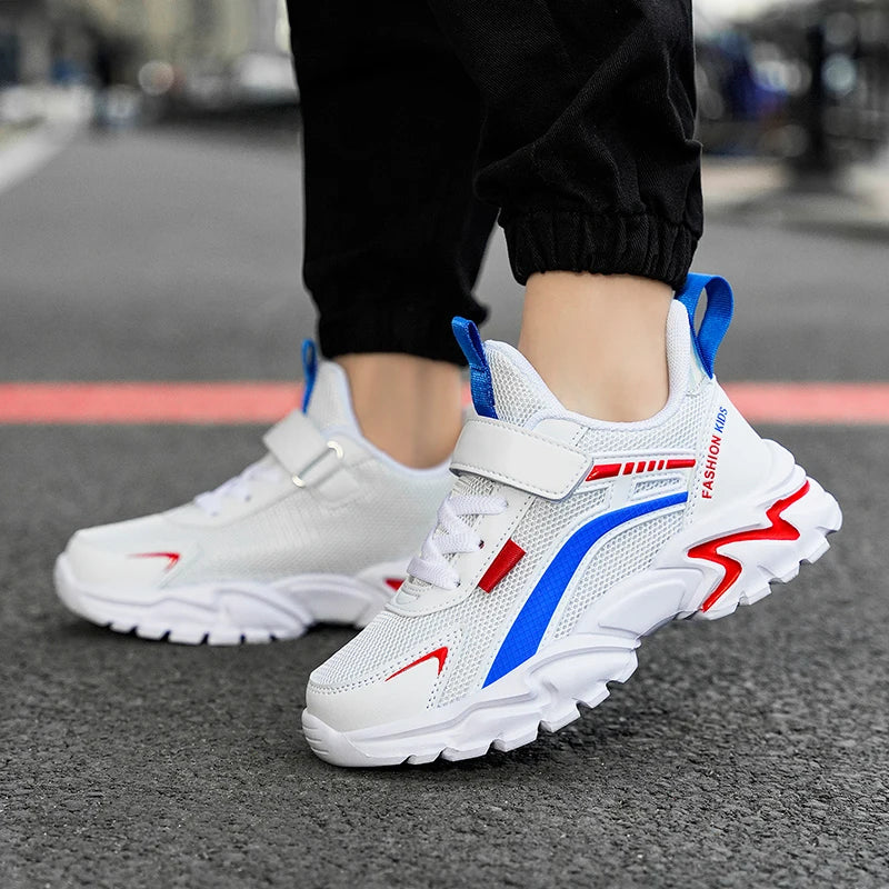 Baskets Enfant Légères - Chaussures de Sport Respirantes Antidérapantes