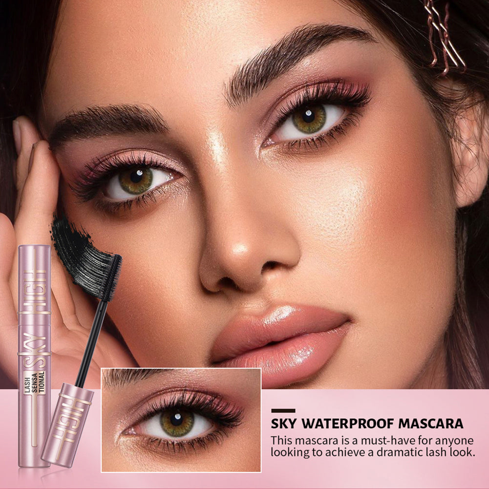 Mascara Recourbant Naturel Séchage Rapide - Anti-Bavures Longue Tenue Cils Parfaits Soirée Fête