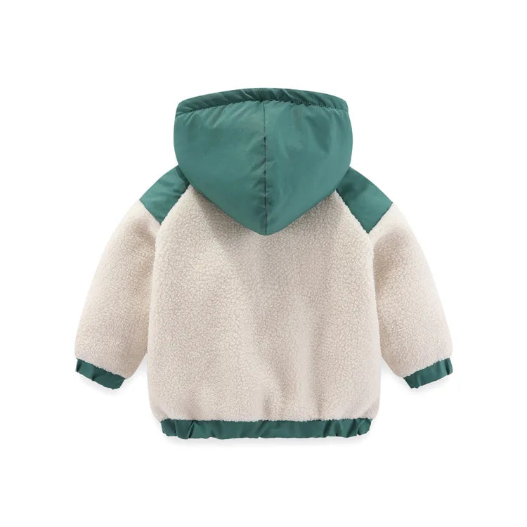 Manteau Fille 2-7 ans - Veste Hiver Chaude Capuche Fourrure Synthétique