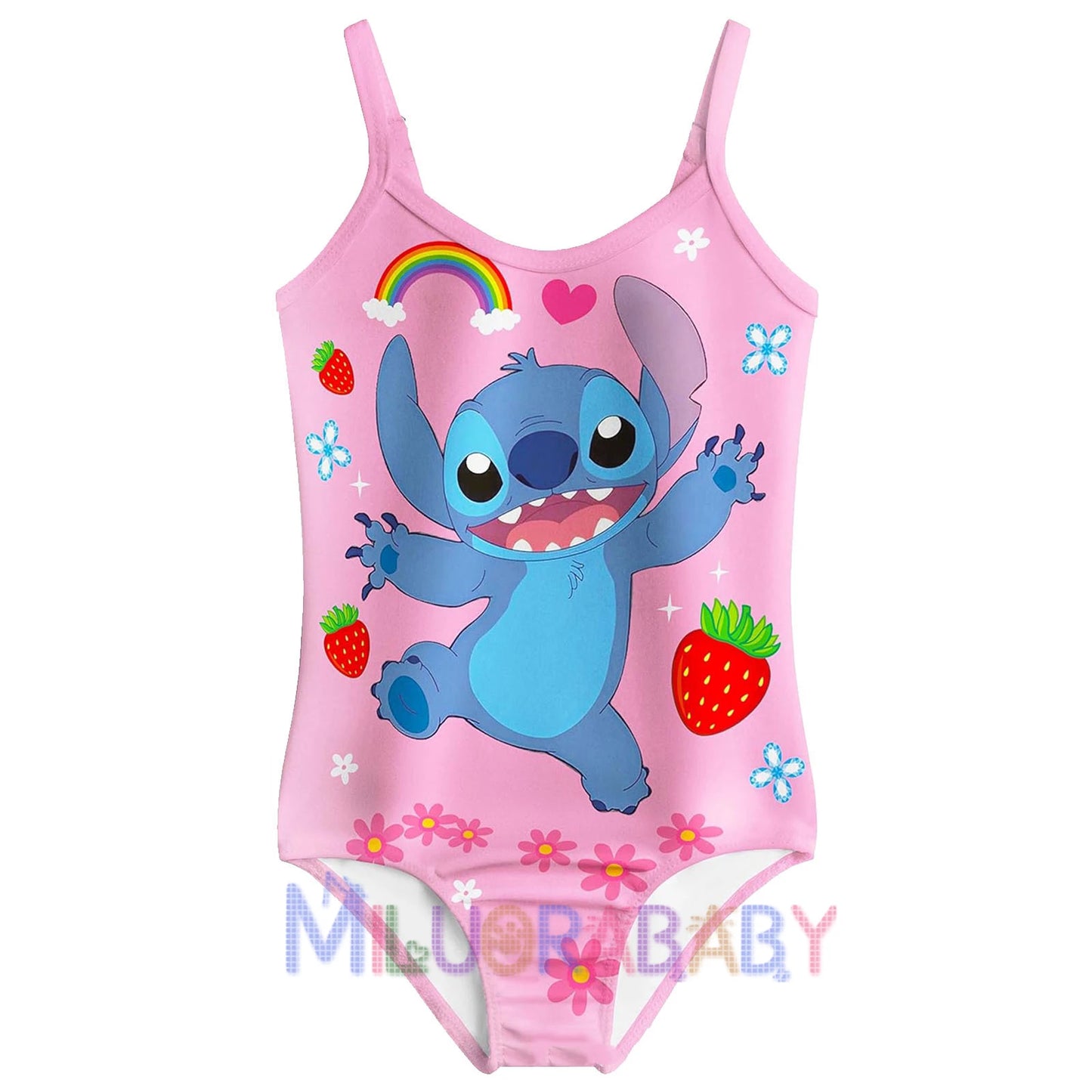 Maillot de Bain Fille Lilo & Stitch Une Pièce Bleu - 1-16 ans