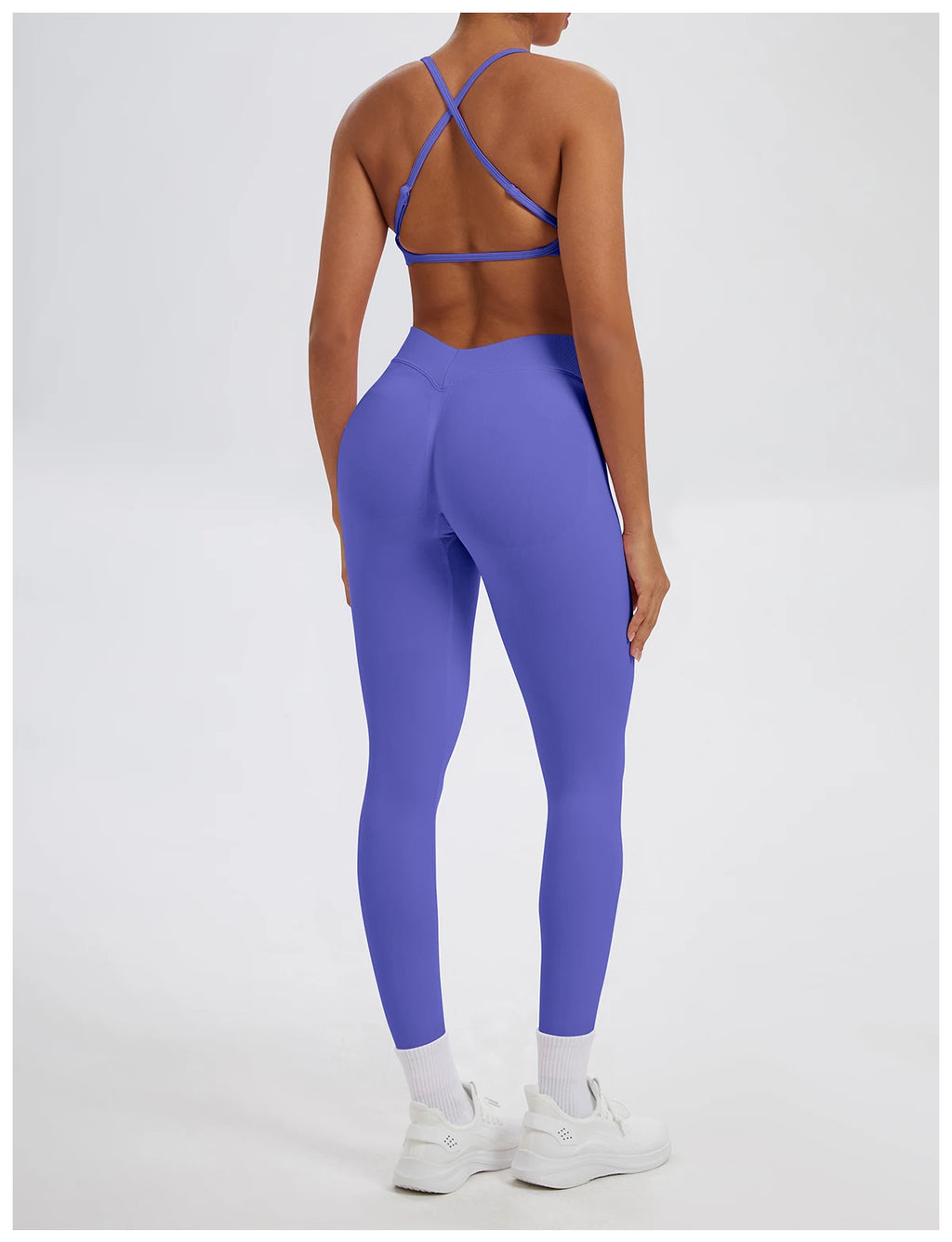 Ensemble Sport Femme 2 Pièces Sans Coutures – Top & Legging Yoga