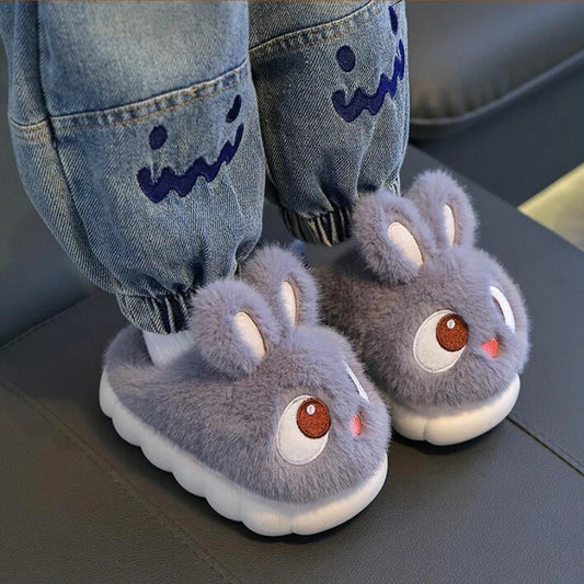 Chaussons Lapin Enfant Fourrés Hiver