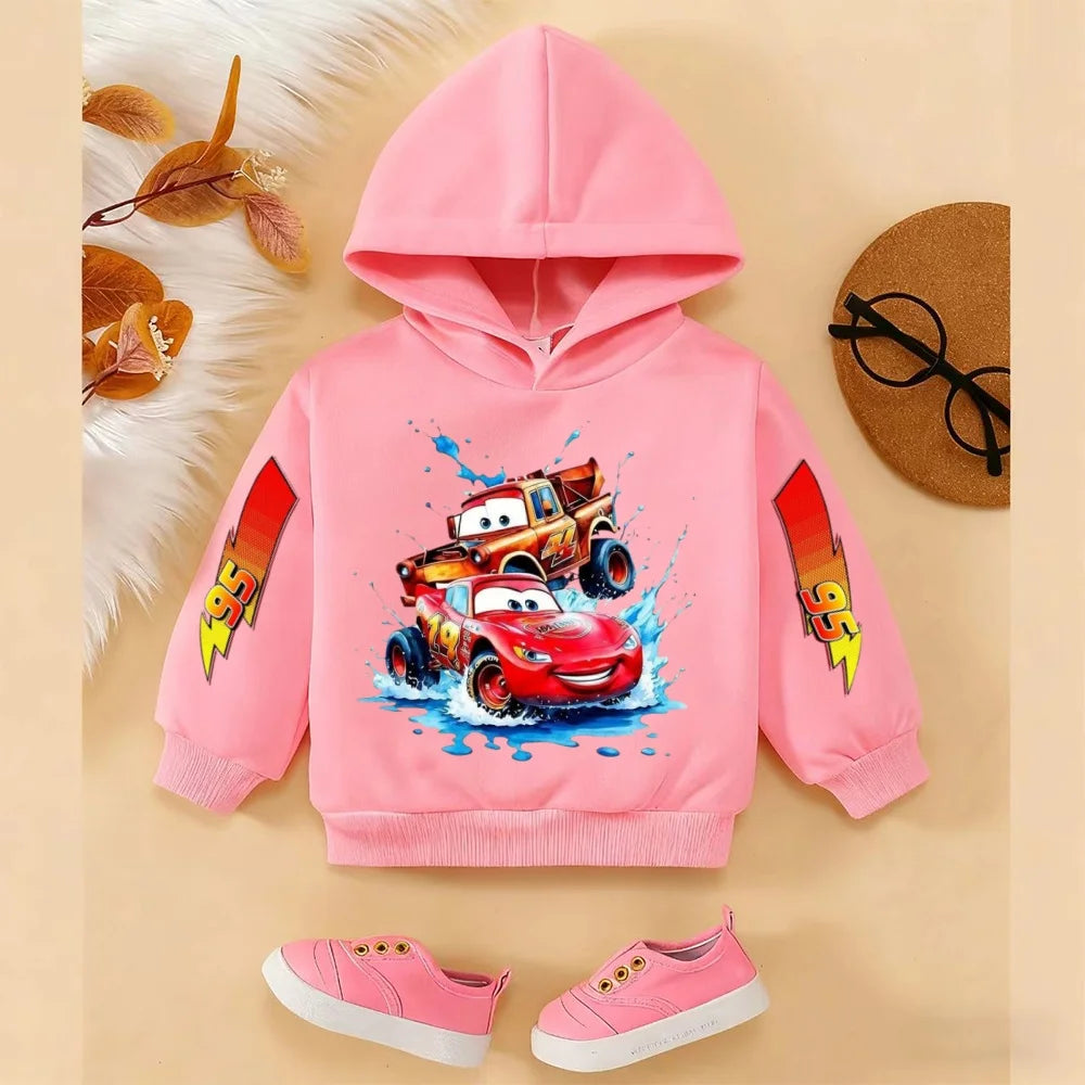 Sweat à Capuche Enfant Disney Cars Printemps Automne - Fashion 3-14 Ans Garçon Fille