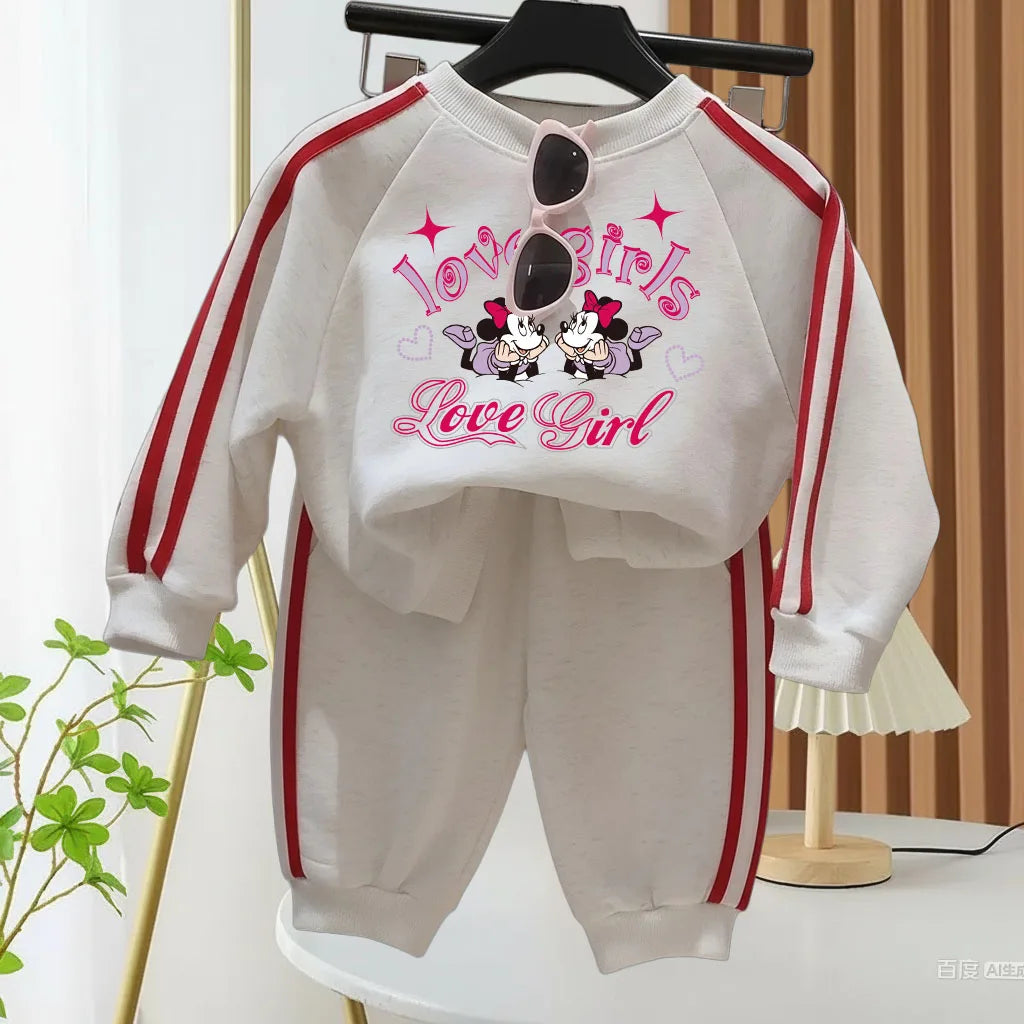 Ensemble Enfant Mickey Disney - Sweat Col Rond + Pantalon Printemps