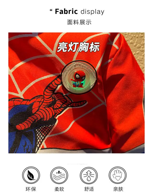 Veste Spiderman Garçon Doublée Polaire - Manteau Chaud Capuche Hiver