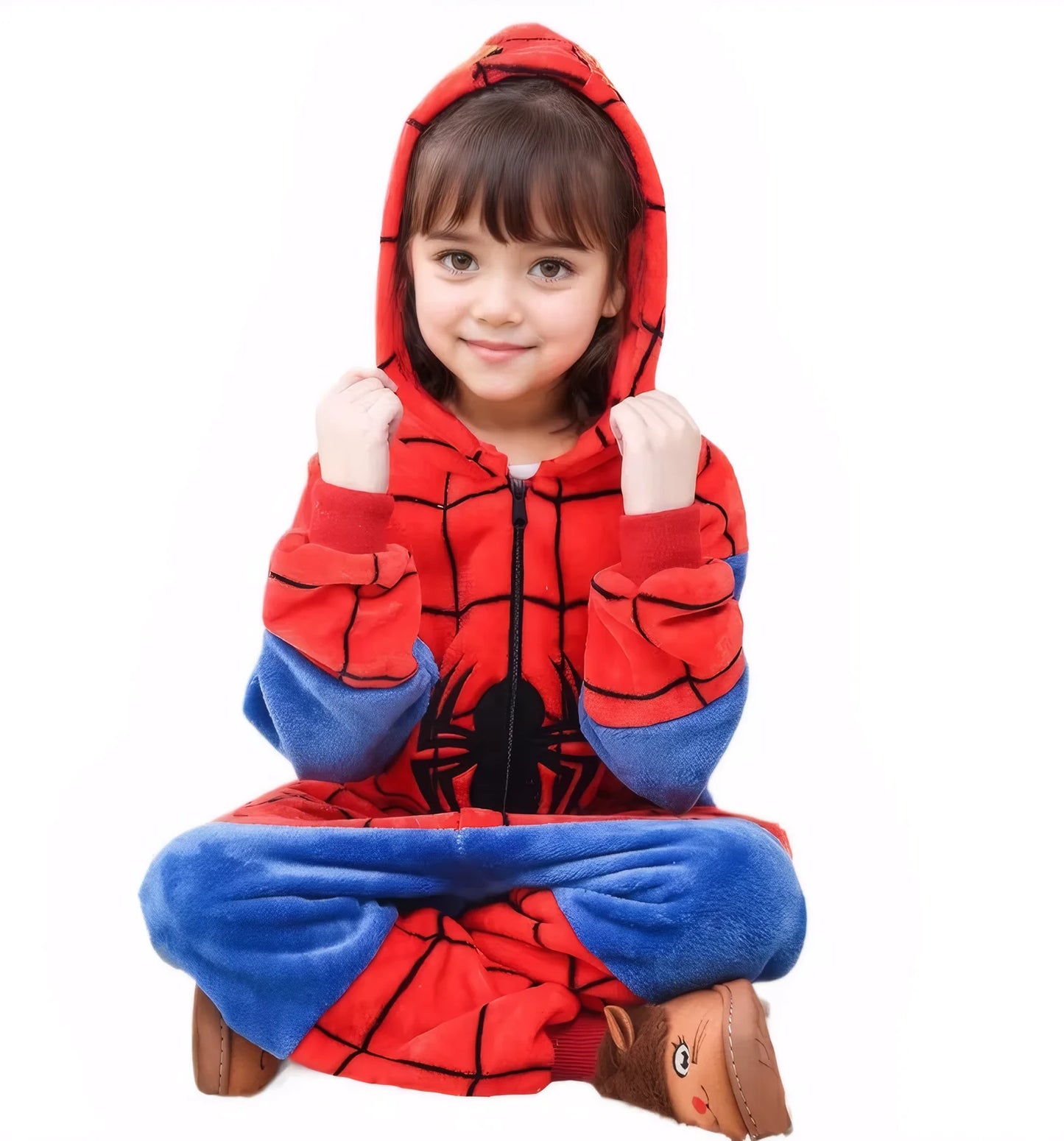 Combinaison Pyjama Enfant à Capuche - Costume Cosplay Peluche Hiver
