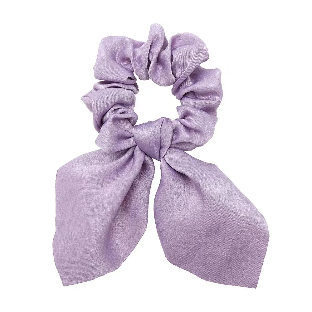 Lot Chouchous Nœuds Femme Fille - Élastiques Cheveux Imprimé Floral Queue de Cheval Accessoires