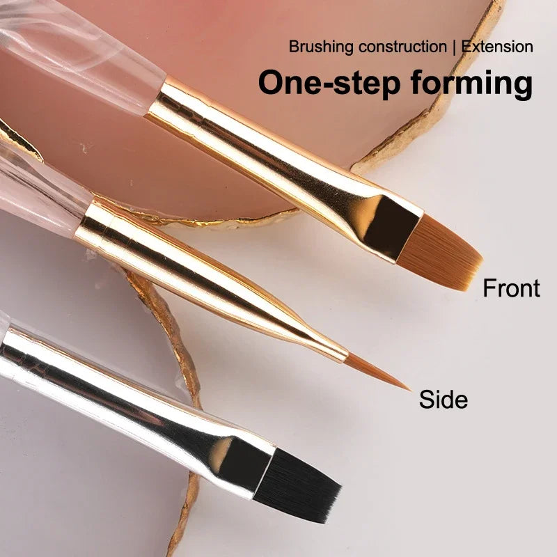 Pinceau Nail Art Motifs Photothérapie Acrylique Ongles UV Gel Extension Builder Coating Peinture DIY Manucure Accessoires