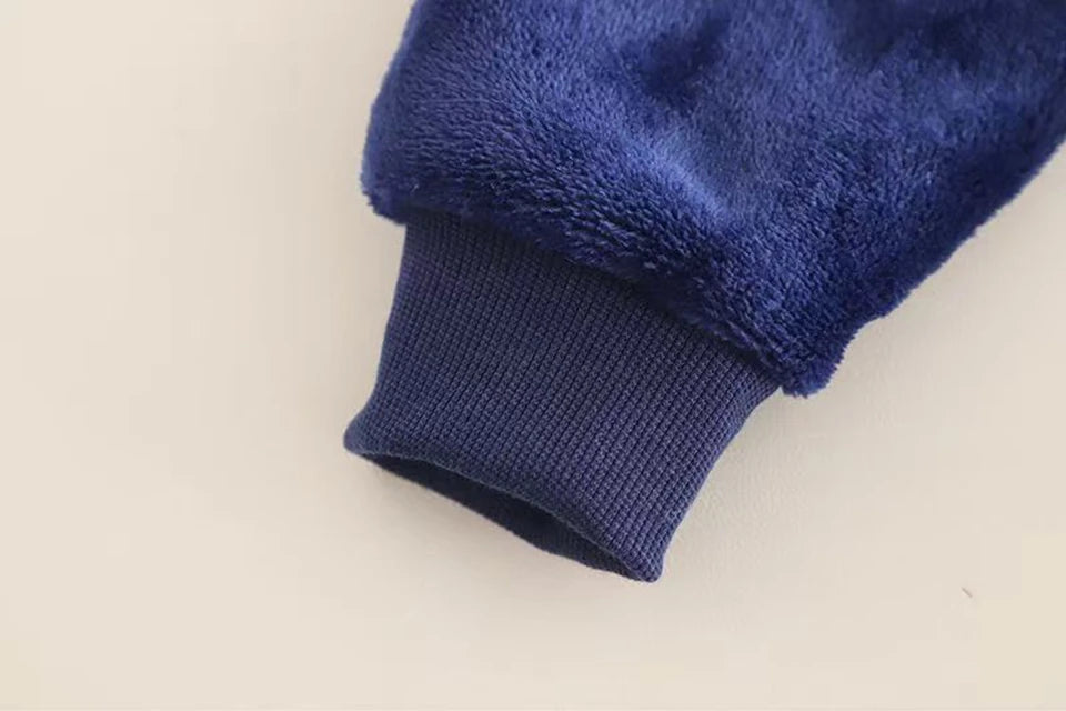 Ensemble Pyjama Enfant Ours Cartoon - Flanelle Polaire Hiver