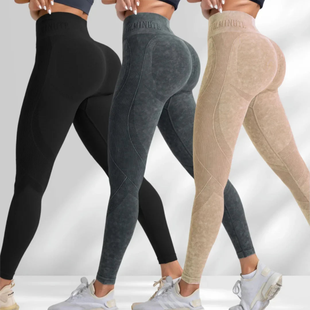 Legging Yoga Femme Taille Haute Seamless - Hip Lifting Sport Gym Running Tight