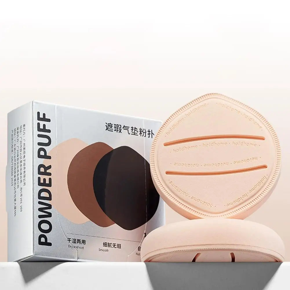 Houppette Maquillage Barbe à Papa - Éponge Douce Épaisse Coussin Air Poudre Fond de Teint Correcteur Sec Humide