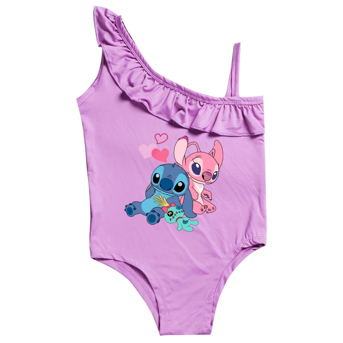 Maillot de Bain Fille Lilo & Stitch Une Pièce - Princesse Stitch 3-10 ans