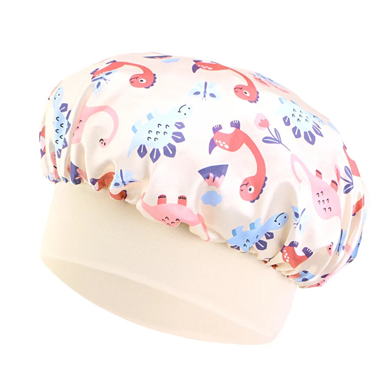 Bonnet Satin Bébé Respirant - Chapeau Nuit Élastique Imprimé Enfant