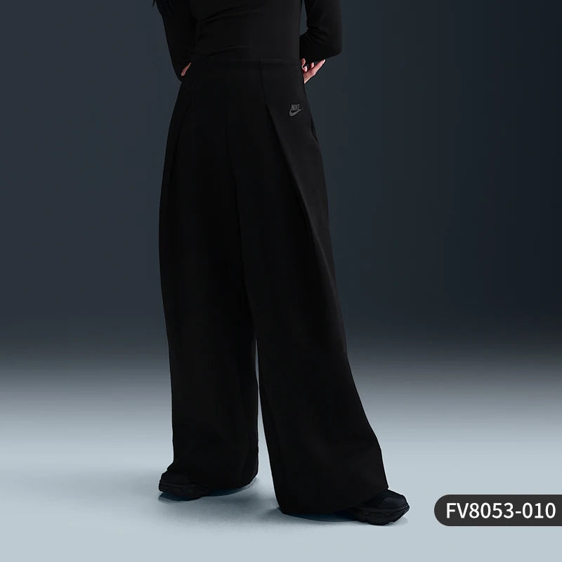 Pantalon Nike Taille Haute à Jambe Large Femme – Sportswear Élégant