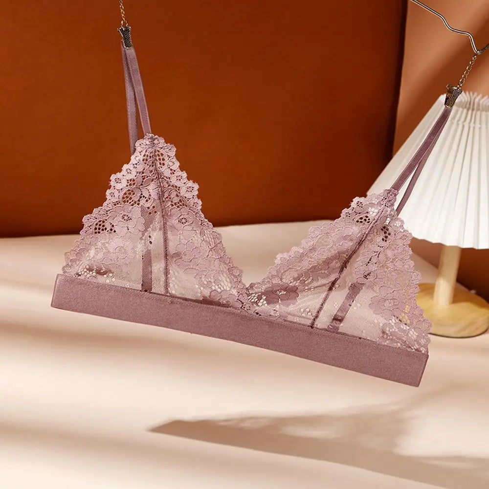 Brassière Dentelle Femme - Soutien-Gorge Tube Sans Armature Dos Nu | Lingerie Triangle Respirante