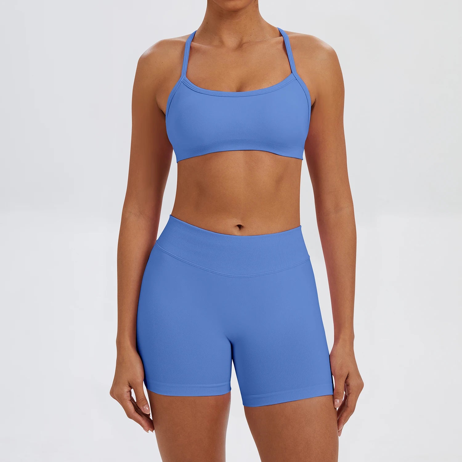 Ensemble Sport Femme 2 Pièces Sans Coutures – Top & Legging Yoga