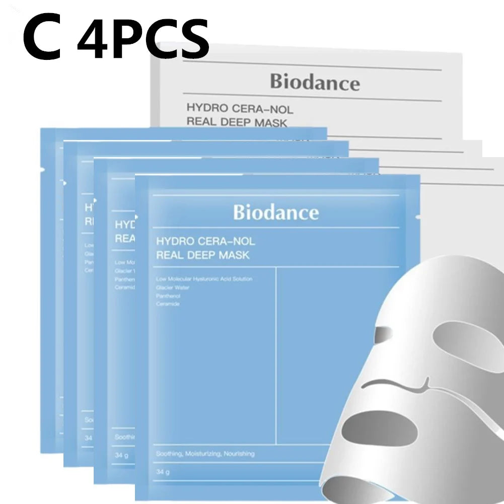 Masque Visage Hydratant Collagène - Hydrate Nourrit Illumine Raffermit Retient l'Eau Soin Peau Profond