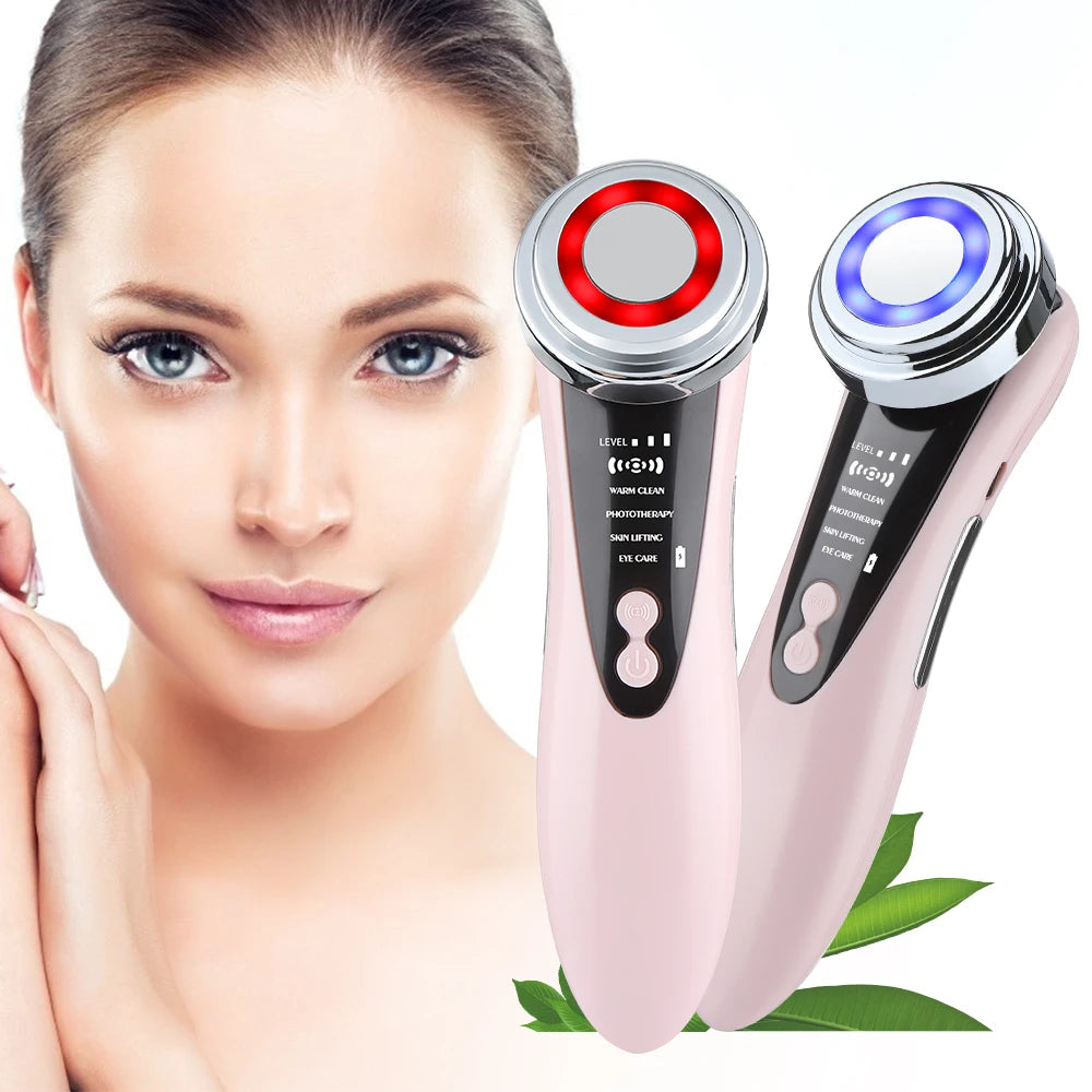 Appareil Beauté EMS Micro Courant Lifting Visage - LED Vibration Anti-Rides