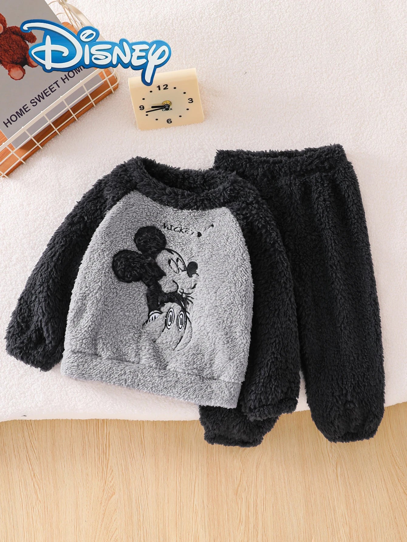 Ensemble 2 Pièces Disney Mickey Mouse pour Bébé Garçon - Sweat Polaire & Pantalon Droit