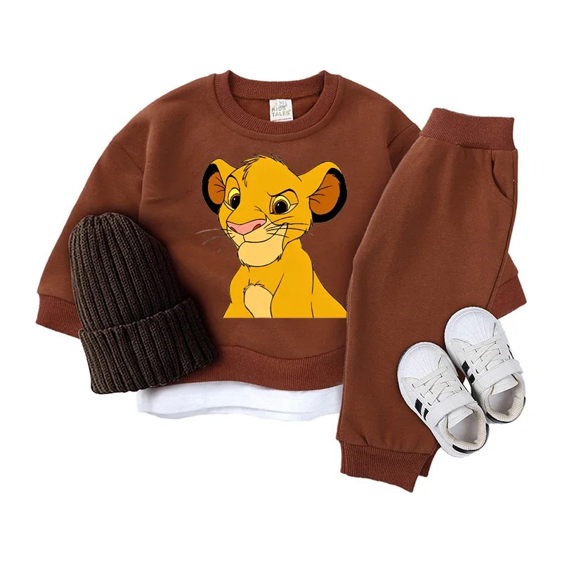 Ensemble Le Roi Lion Bébé 2 Pièces - Sweat + Pantalon 0-5 Ans