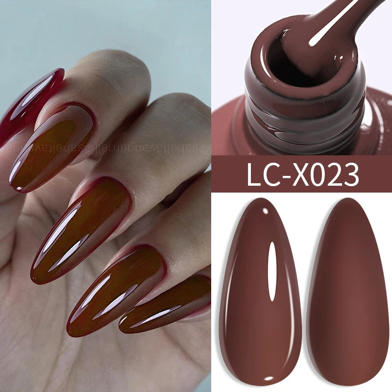 Vernis Gel LILYCUTE Ancora Red Automne Hiver - Semi-Permanent Soak Off UV LED Manucure Nail Art