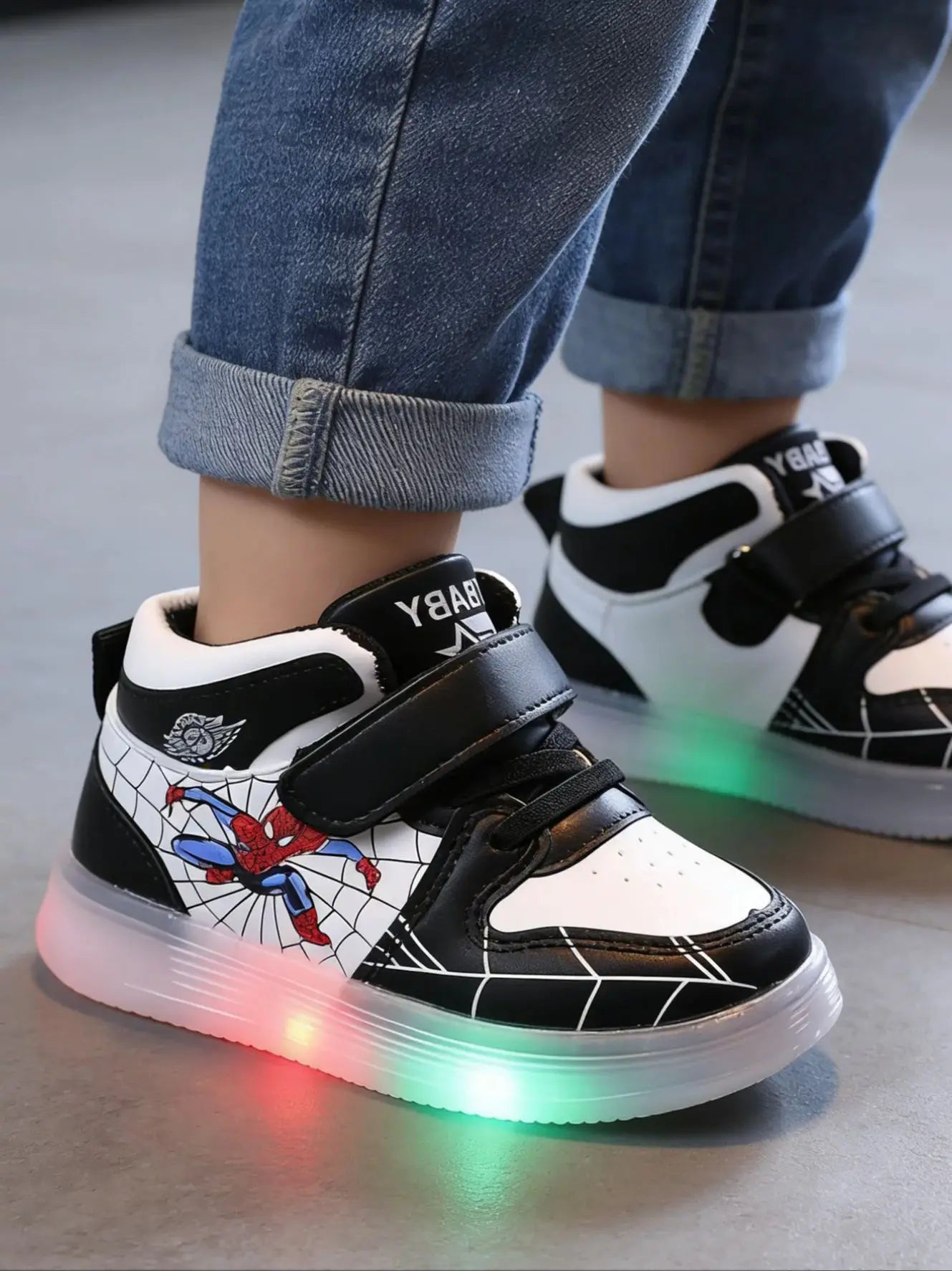 Baskets Spiderman Enfant LED Lumineuses