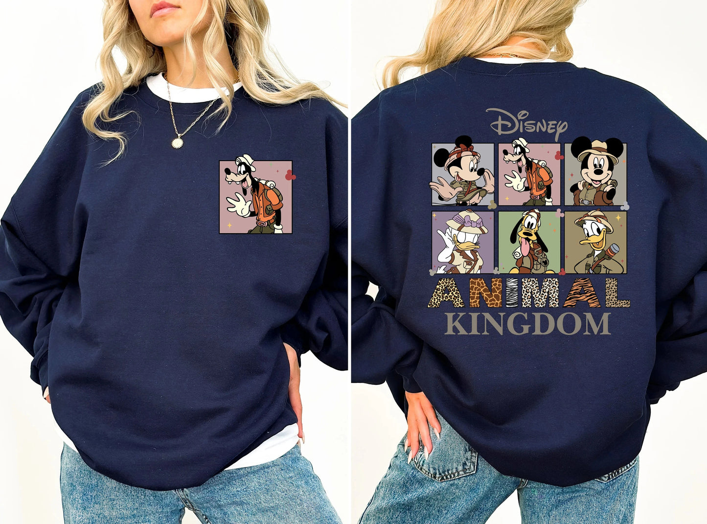 Sweatshirt Disney Animal Kingdom Mickey & Friends - Safari Mode Confortable Unisexe