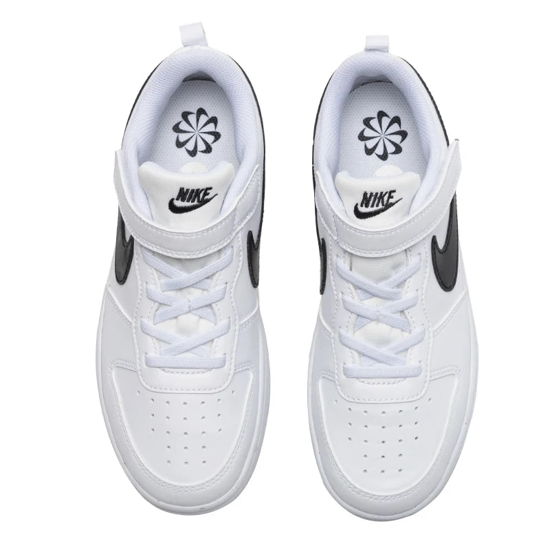 Baskets Enfant Nike Court Borough Low Recraft – Cuir, Velcro, Basse, Casual