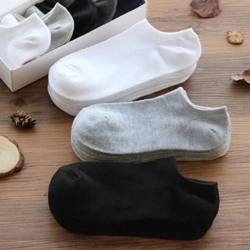 Lot 5/10 Paires Chaussettes Basses Homme Femme - Socquettes Coton Respirantes Invisibles | Sport Été