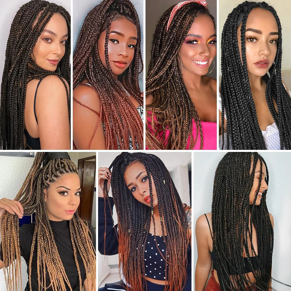 Mèches Tressage Pré-Étirées 26 Pouces - Extensions Cheveux Afro Synthétiques Multicolores