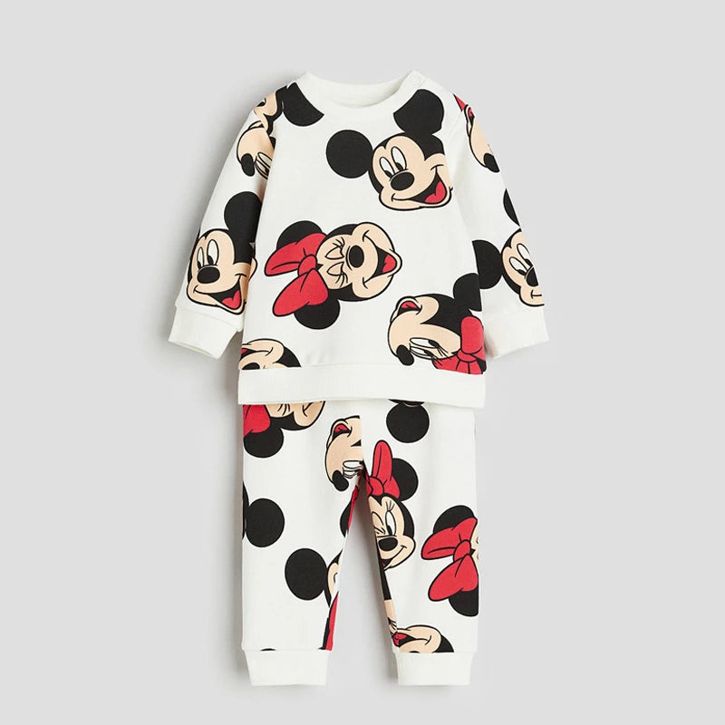 Ensemble Bébé Disney Manches Longues - Sweat Col Rond & Pantalon 2 Pièces Garçon Fille