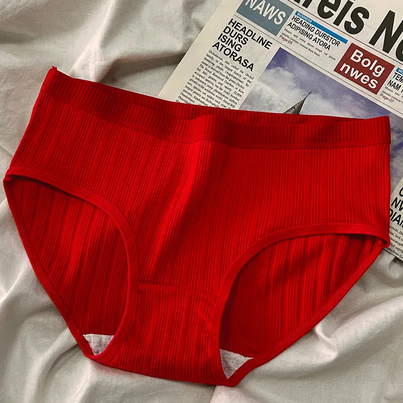 Lot 3 Culottes Coton Femme - Slips Couleur Unie Doux Confortables | Lingerie Sexy Intimates