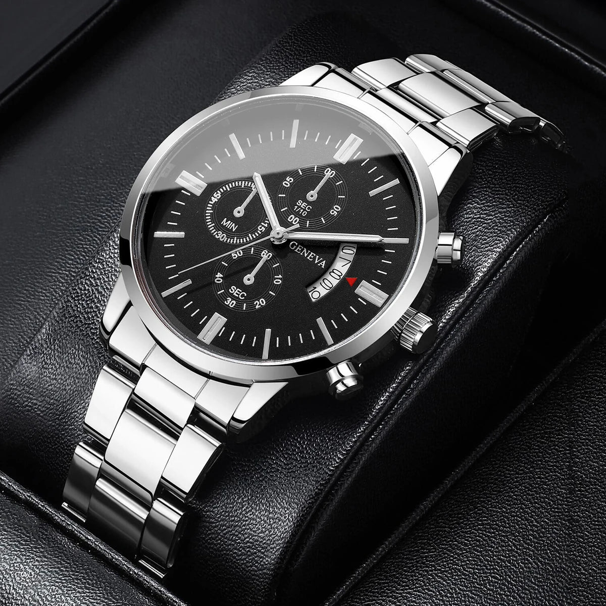 Montre Homme Business Luxury - Quartz Calendrier Élégant