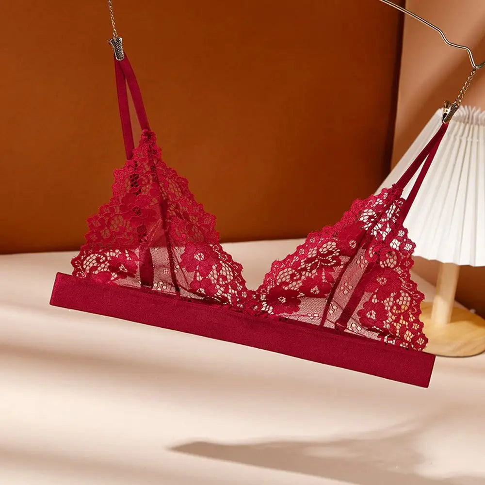 Brassière Dentelle Femme - Soutien-Gorge Tube Sans Armature Dos Nu | Lingerie Triangle Respirante