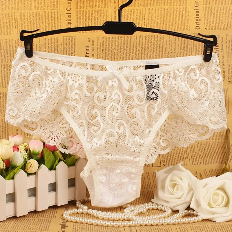 Culotte Femme Grande Taille Dentelle - String Sexy Taille Haute Ajourée Confort Élégant