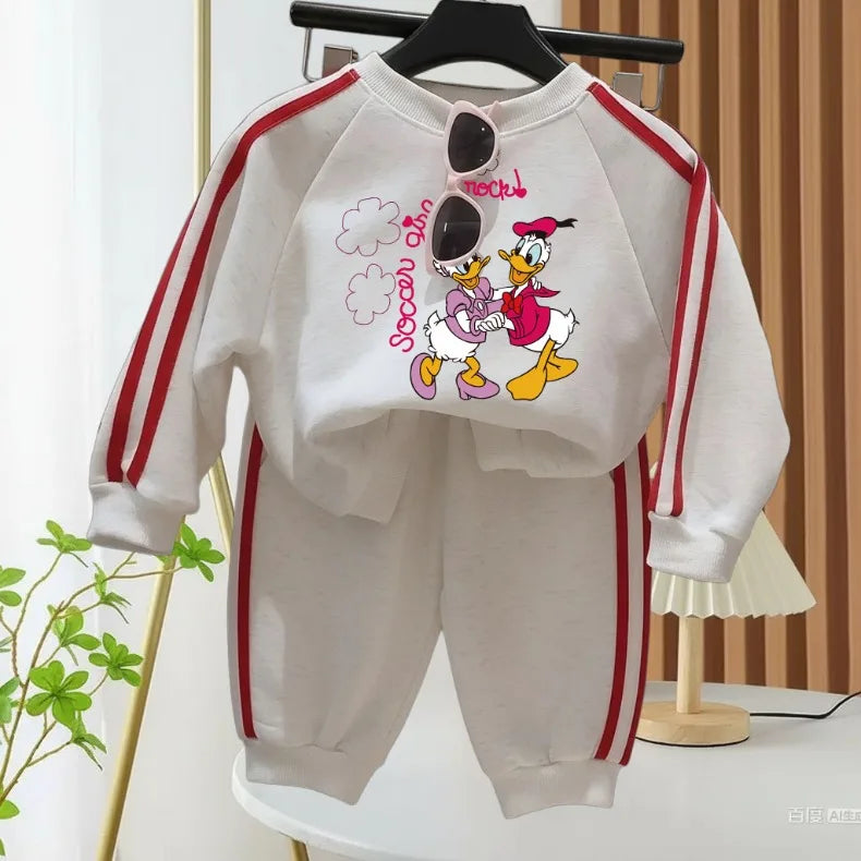 Ensemble Enfant Mickey Disney - Sweat Col Rond + Pantalon Printemps