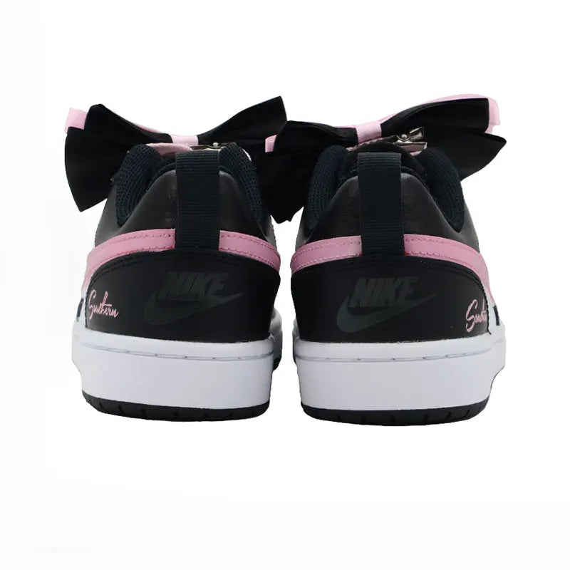 Nike Court Borough – Baskets Femme Rose Violet Étoile Design Unique
