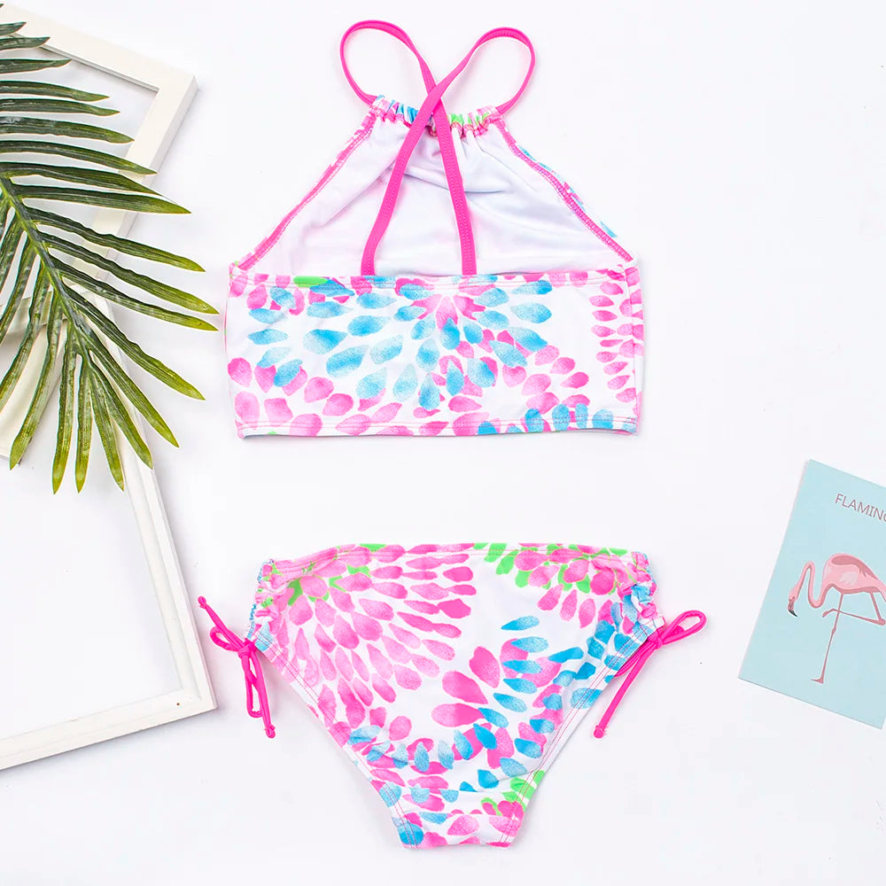 Maillot de Bain Bikini Fille Multicolore - Ensemble 2 Pièces Été