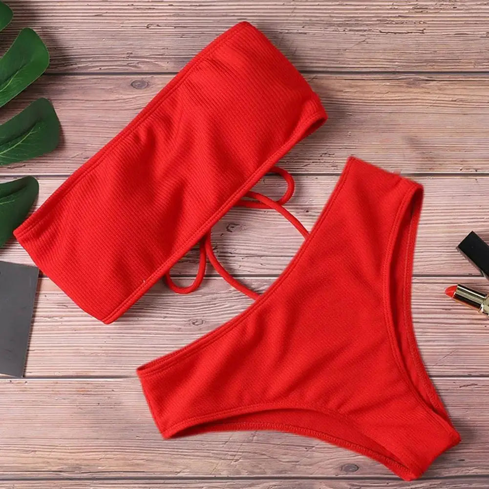 Bikini Bandeau Push-Up 2025 - String Brésilien Sexy Maillot Femme