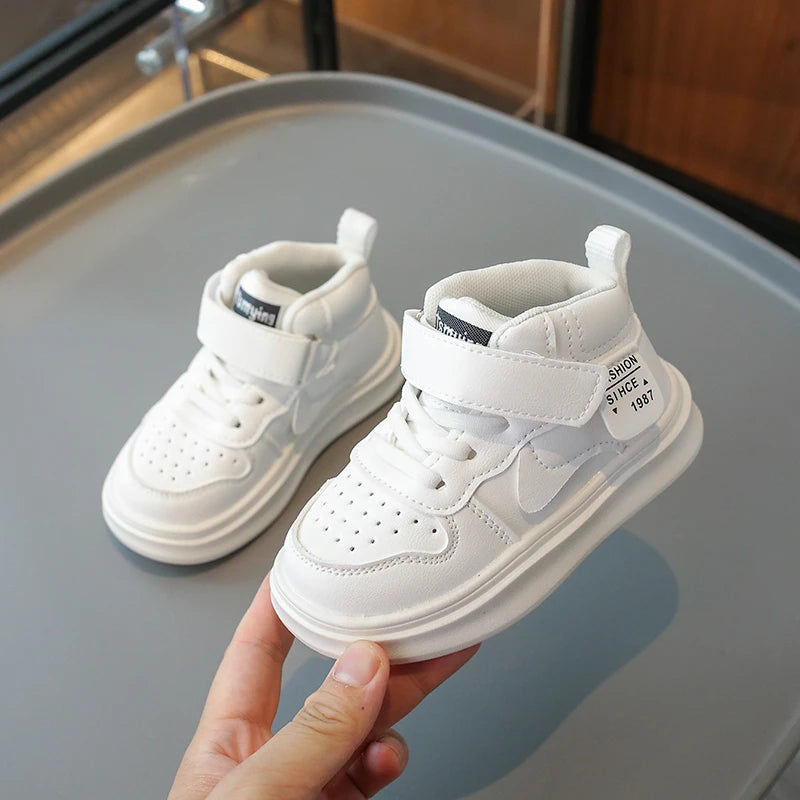 Chaussures Basketball Enfant Mi-Montantes - Baskets Sport Respirantes Semelle Souple