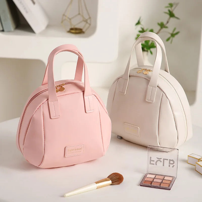 Organisateur de Maquillage Trousse de Toilette Femme Pochette de Rangement Luxe, Sac Cosmétique, Sac Organisateur de Voyage avec Zip