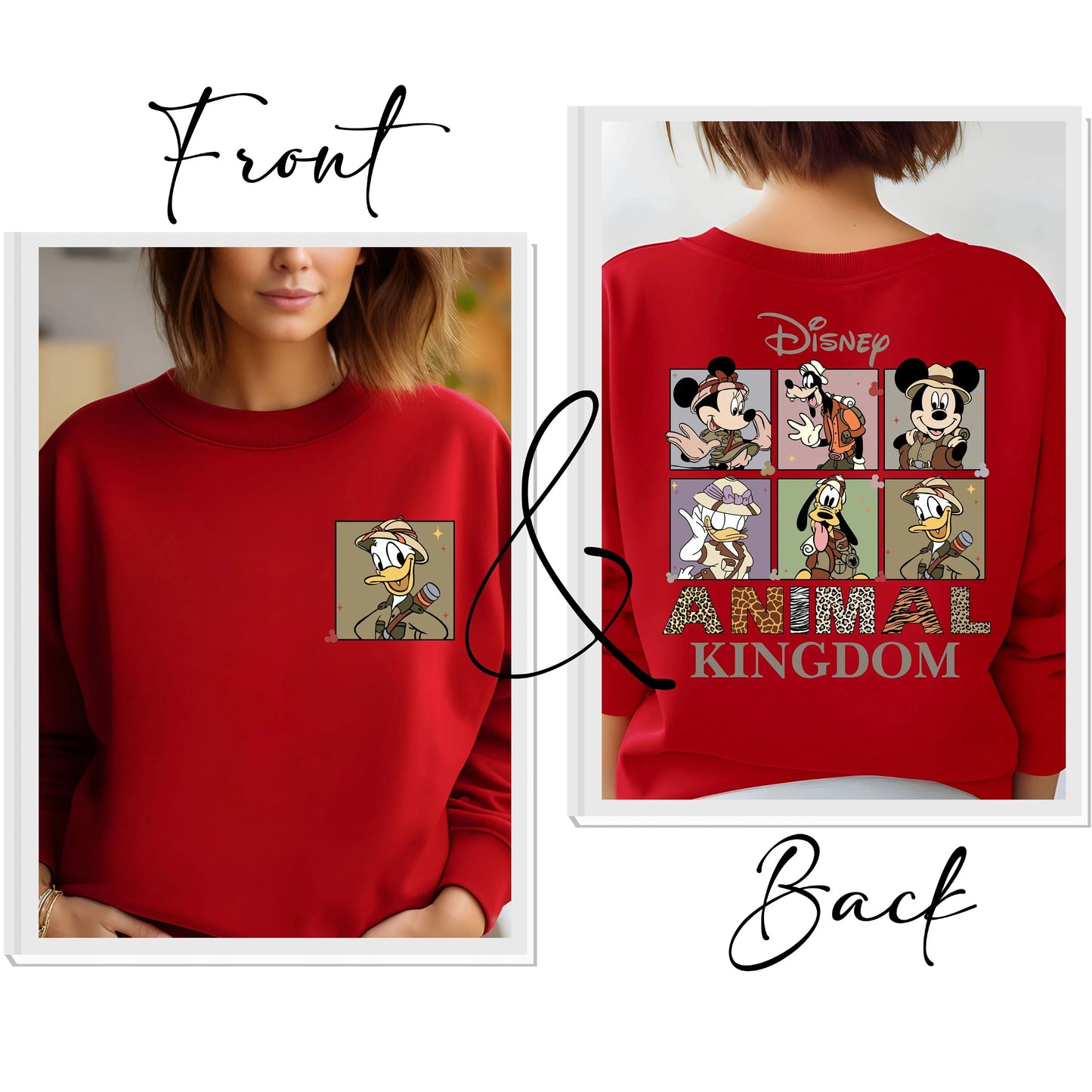 Sweatshirt Disney Animal Kingdom Mickey & Friends - Safari Mode Confortable Unisexe