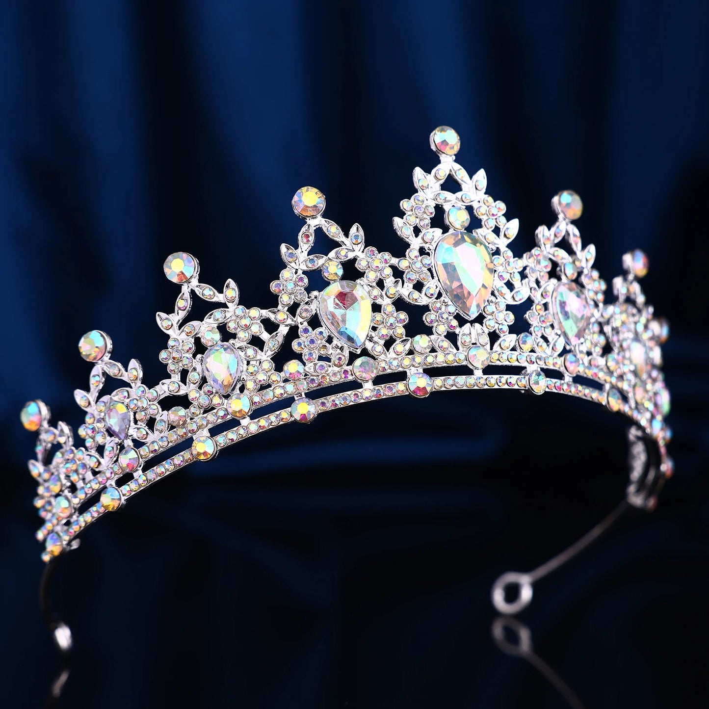 Couronne Baroque Strass Rétro Ajourée - Accessoire Fête Anniversaire Halloween Photo